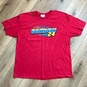 VINTAGE 2000 Jeff Gordon Red T Shirt NASCAR #24 Size 2XL Competitors View